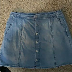 Light blue jean skirt
